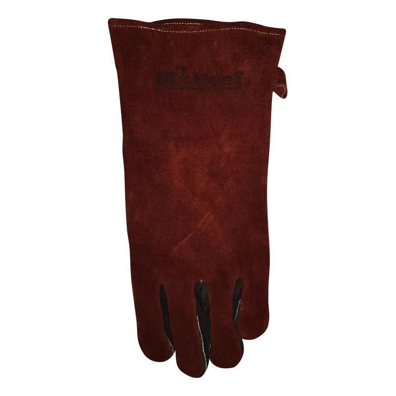 Guantes De Cuero Parrillero Asados Alta Temperatura Mr.beef
