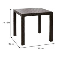Mesa Roble Ratán Exterior Madera Living Comedor Terraza