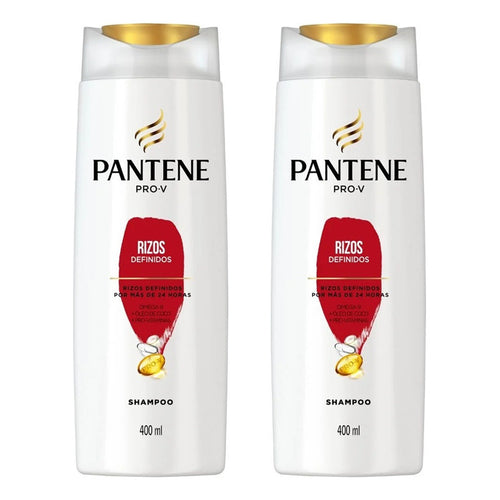 X2 Shampoo Pantene 400ml Rizos Definidos Omega 9 Oleo Coco