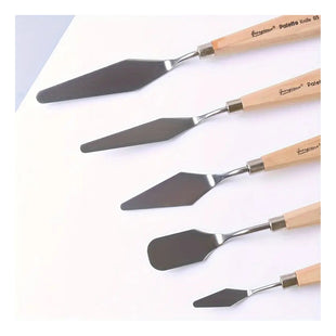 Set 5 Espatulas Mezcladoras Paletas Para Mezcla Pintura Madera
