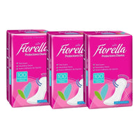 Pack X3 Protectores Diarios Fiorella 100unid Tela Suave