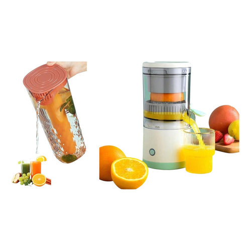 Exprimidor Inalámbrico + Jarra 2 Litros 4 Vasos Refrigerante