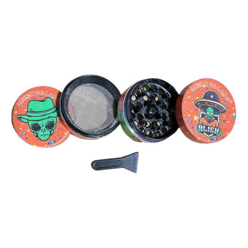 Pipa Metálica  + Moledor Metálico 3 Niveles + Palita
