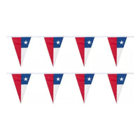 Pack X2 Banderines Guirnaldas Fiestas Patrias Chilenas 5m Rojo