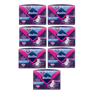 X7 Toallas Higiénicas Nosotras Nocturna Ultra Delgada 14unid