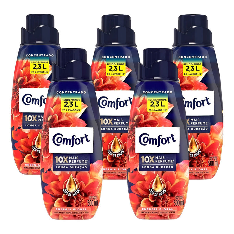 X5 Suavizante Comfort Cuidado Intensivo Energía Floral 500ml