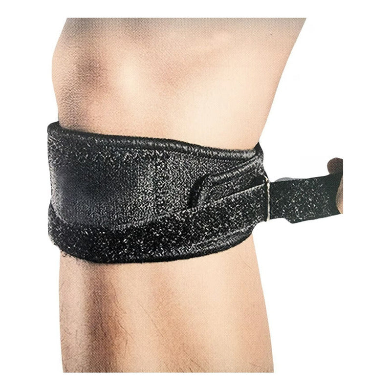 Pack 2 Menisqueras Neoprene Soporte Rotuliano Ajustable Kine Negro Ajustable