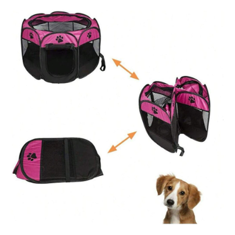 Corral Jaula Para Perro Gato Conejo Plegable Mascota Casa M