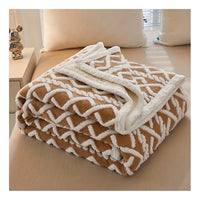 Frazada Sherpa Texturizada Diseño Premium Polar 160x220cm