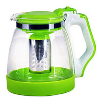 Tetera Jarra De Vidrio Con Filtro Metálico Té Café 2000ml