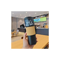 Vaso Termico Portátil Doble Capa De Acero Inoxidable Te Café