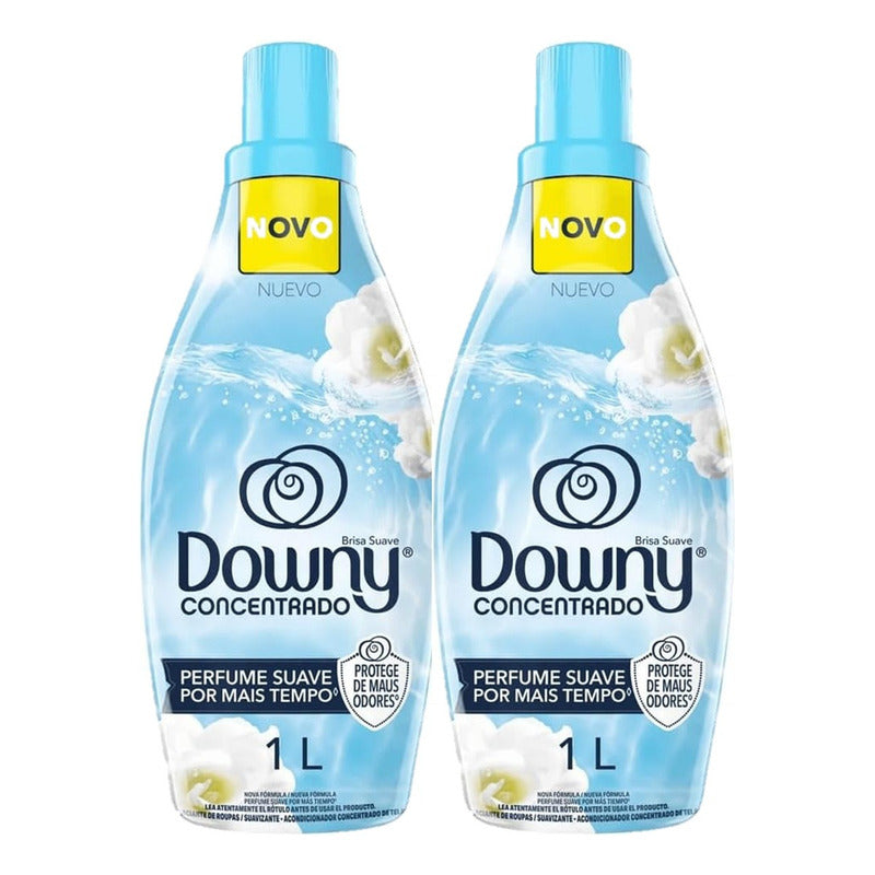 X2 Suavizante Concentrado De Ropa Downy Brisa Suave 1 L