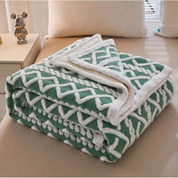 Frazada Sherpa Texturizada Diseño Premium Polar 160x220cm