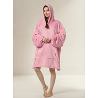 Pack X2 Polerones Sherpa Con Capucha Poleron Chiporro Huggle Hoodie Pijama Invierno Polar M&a Store