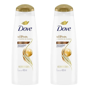 X2 Shampoo Dove Nutrición Profunda 400ml Fusión De Oleos
