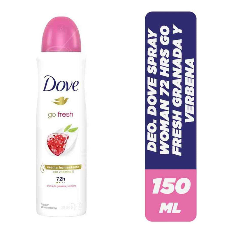 Desodorante Dove Spray Aerosol Granada Verbena 72h 150ml