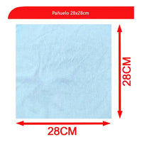 Pañuelo Blanco Cuadrado 28x28  Fiestas Patrias Cueca Chile Blanco Liso Estándar