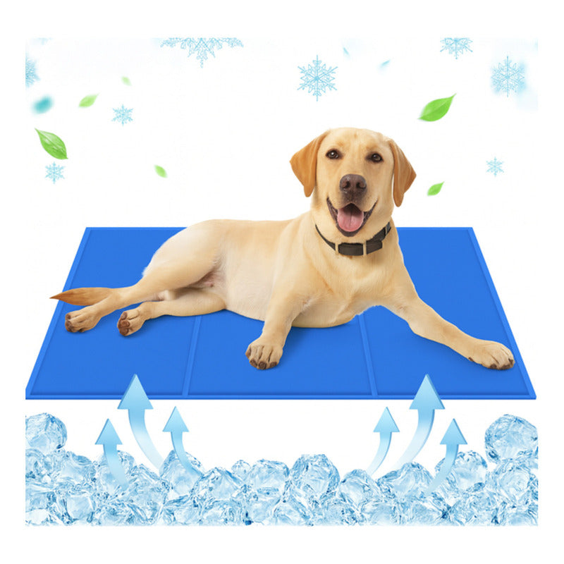 Manta Refrescante Para Perros 90x50 Cm Roro Talla L Colchon Perro Azul Oscuro