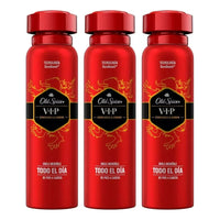 X3 Desodorante Old Spice Vip Confianz Ámbar Body Spray 150ml Ambar