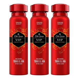X3 Desodorante Old Spice Vip Confianz Ámbar Body Spray 150ml Ambar