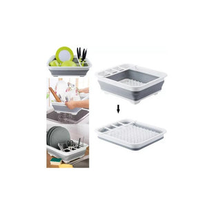 Secador Escurridor Platos Silicona Plegable Multiuso Cocina