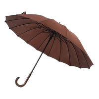 X2 Paraguas Automático Mango Curvo 16 Varillas Resistente