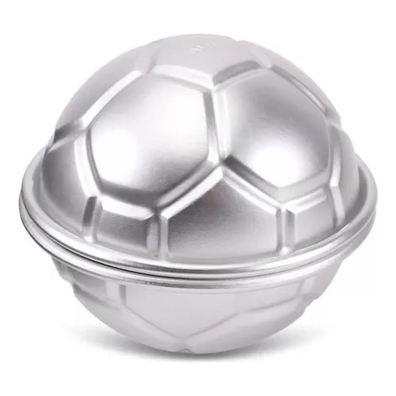 Molde De Aluminio Pelota Futbol Reposteria Hornear 10cm