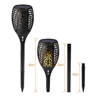 Estaca Luz Solar Led Antorcha Jardín Lampara Cálido Luz Led