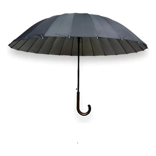 X2 Paraguas Automatico Mango Curvo 24 Varillas Resistestente