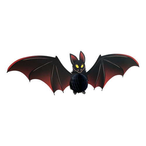 Guirnalda Decorativa Halloween Fiesta Murcielago Colgante Negro Murciélago