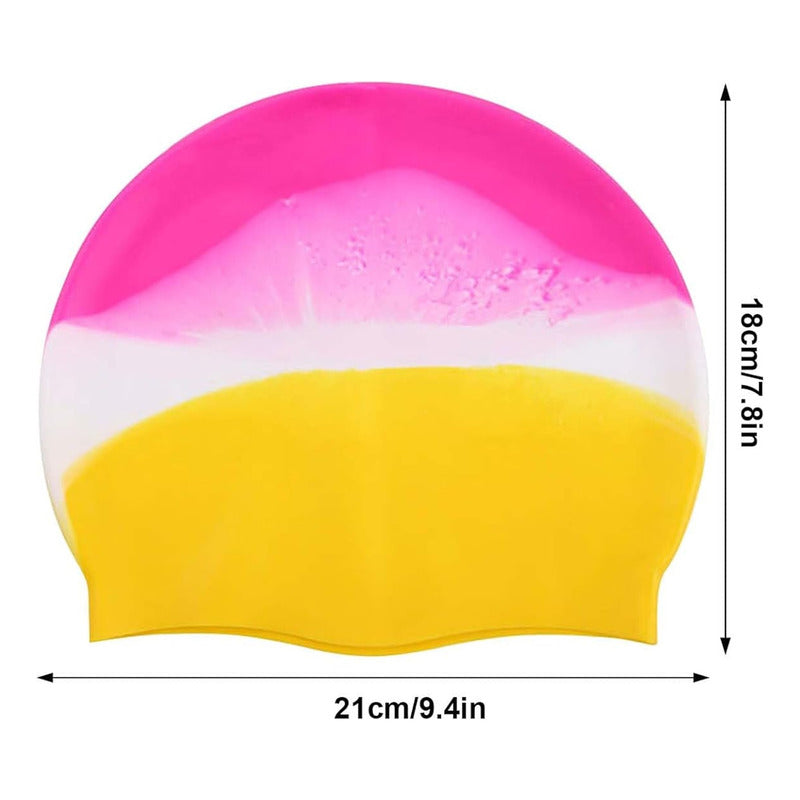 Pack 2 Gorro Piscina Natación Silicona Gorra De Baño Elastic