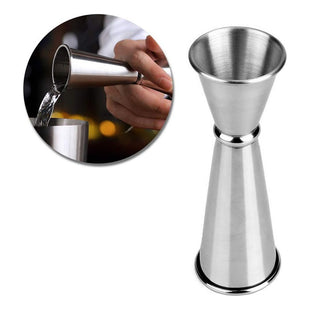 Medidor Tragos Jigger Japones Doble 30-60ml Acero Inoxidable Plateado
