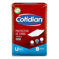 X2 Protector De Cama Cotidian Sabanilla 8unid Gel Absorbente