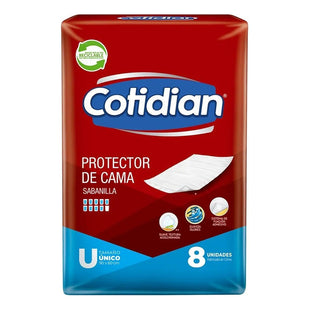 X2 Protector De Cama Cotidian Sabanilla 8unid Gel Absorbente