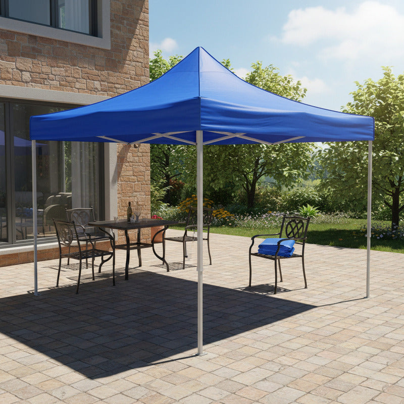 Lona Repuesto Toldo 3x3 Carpa Techo Impermeab Proteccion Uv Azul
