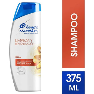 Shampoo Head & Shoulders 375ml Limpieza Revitalización Argán