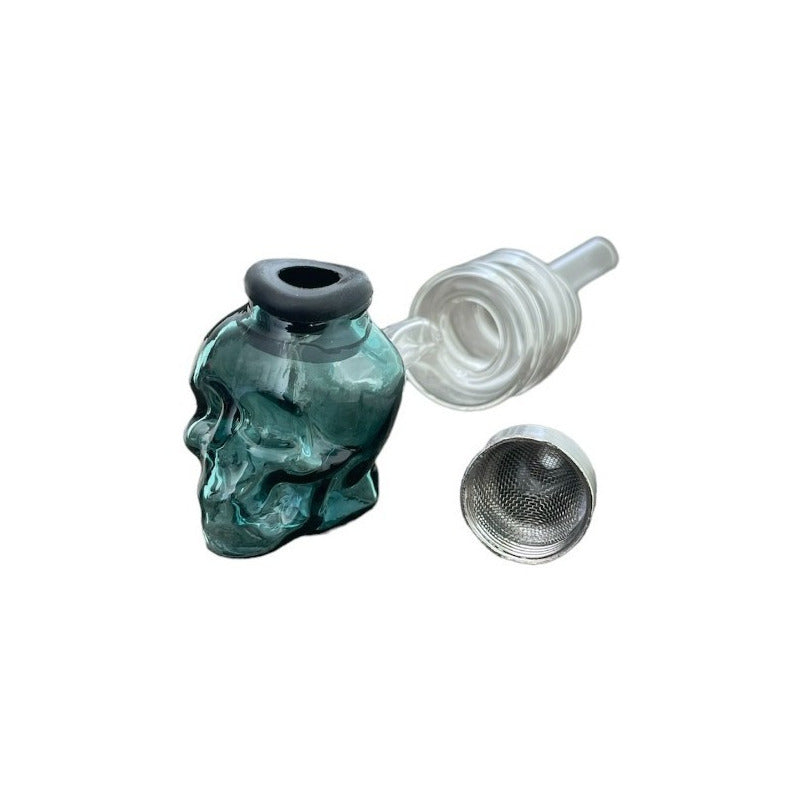 Pipa Diseño Calavera Pyrex Dmt Calidad Duracion + Rejilla