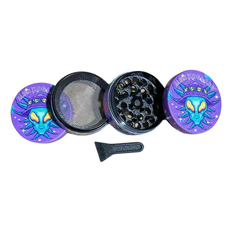 Pipa Metálica  + Moledor Metálico 3 Niveles + Palita