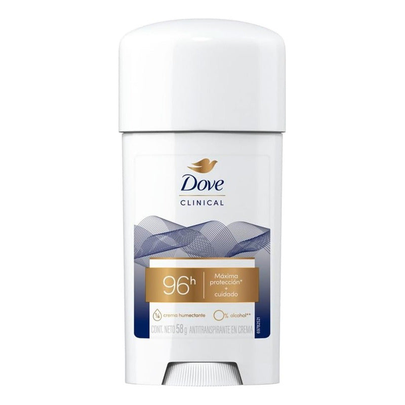 X3 Dove Clinical Crema Antitranspirante Original Clean 58g Original
