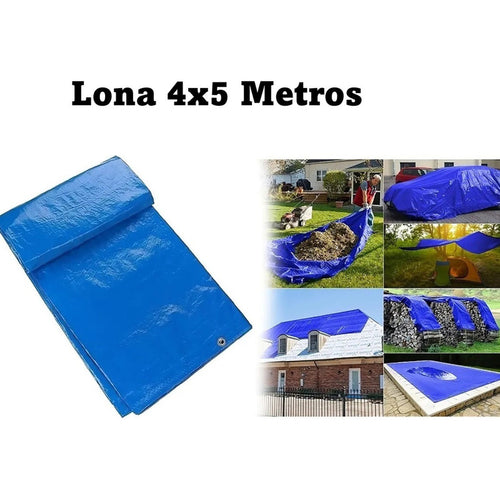 Pack X2 Lona Cobertor Multiuso Impermeable 4x5 Con Ojetillos