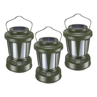 X3 Lampara De Camping Con Energía Solar Recargable Usb Verde