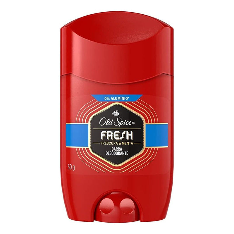 Desodorante Barra Old Spice Fresh Frescura Menta 50g