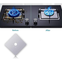 24  Laminas Protector Estufa Cocina Papel Aluminio Cubierta