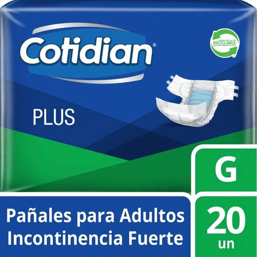 Pañales De Adulto Cotidian Plus Tamaño Grande 20unid Grande
