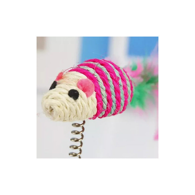 Rascador Gato Raton Torre Juguete Mini Rascador Con Porfiado