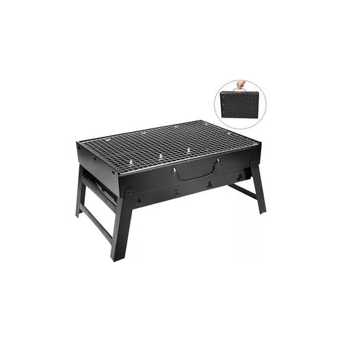 Mini Parrillera Plegable De Carbon Portatil Parrillera Negro