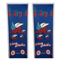 X2 Funda De Puerta Decoración Fechas Patrias 100x210cm M8