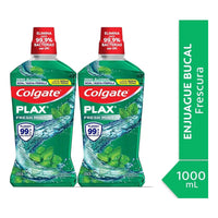 Pack X2 Enjuague Bucal Colgate Plax Fresh Mint 1l