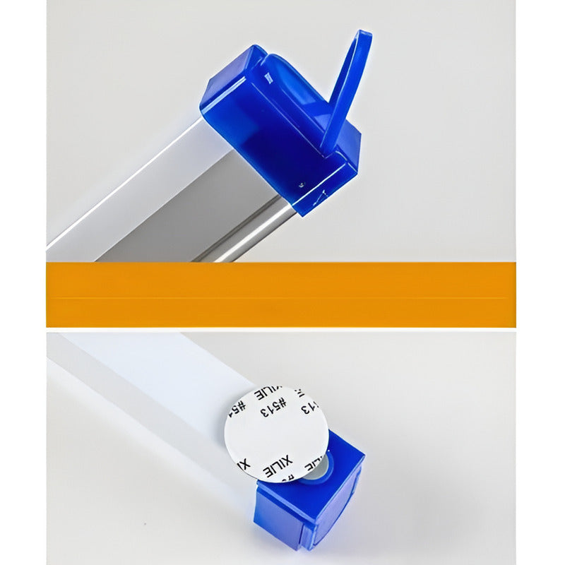 Rc 52cm Lámpara Emergencia Barra Led Portátil Multiuso Closet Color Blanco