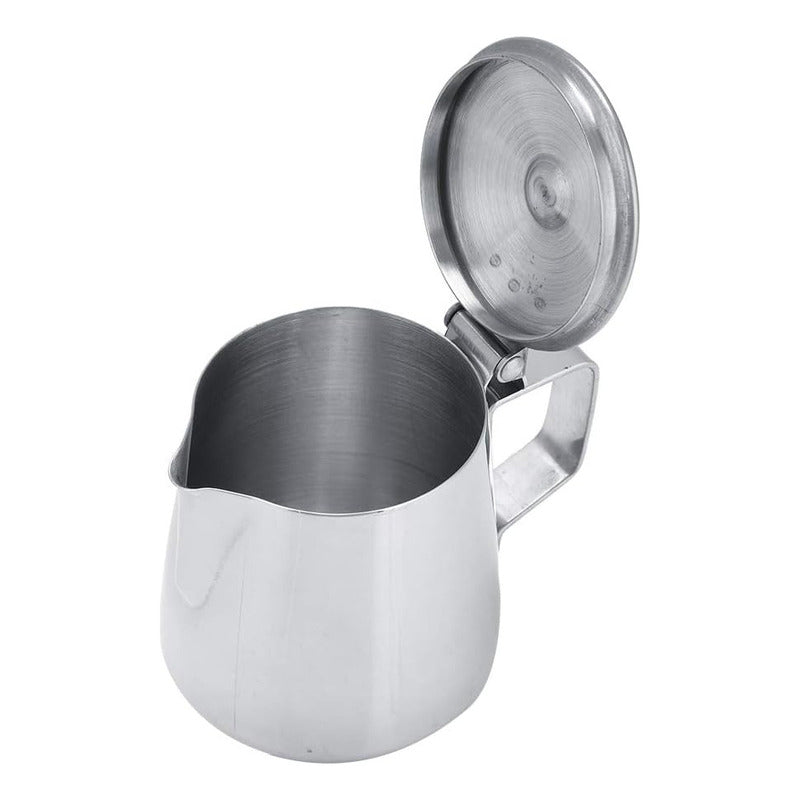 Jarro Lechero 350ml Jarra Espuma Jarra De Leche Con Tapa